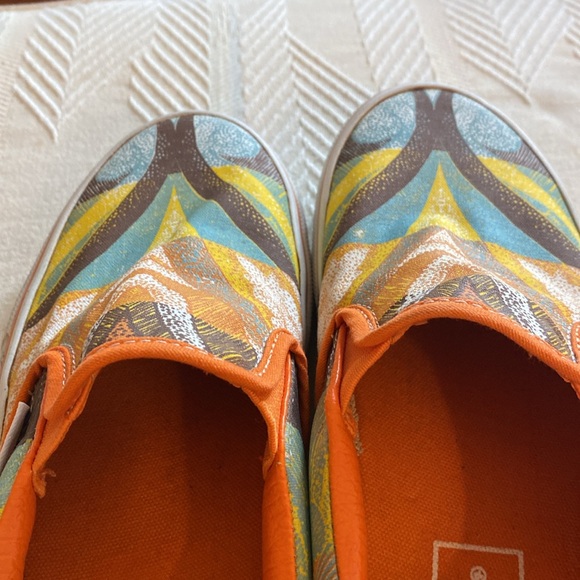 VANS TB4O Casual shoes Multicolor Slip-On orange dip dyed multi - Picture 4 of 6